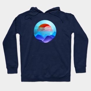 Summer Sun Serene Winter Hoodie